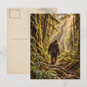 Tarjeta postal de caminos forestales Bigfoot