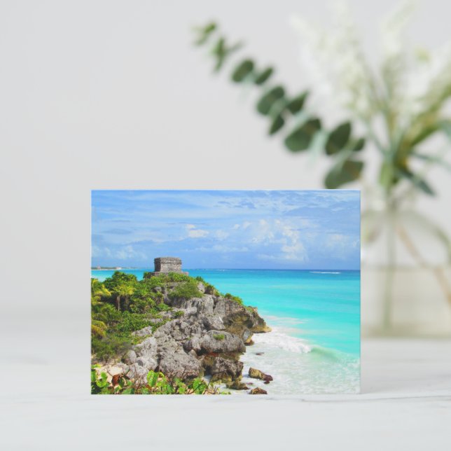 TARJETA POSTAL DE CANCUN #8 (Anverso de pie)
