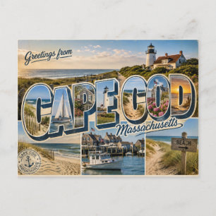 Tarjeta postal de Cape Cod, Massachusetts