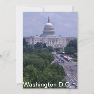 Tarjeta postal de capital de Washington DC