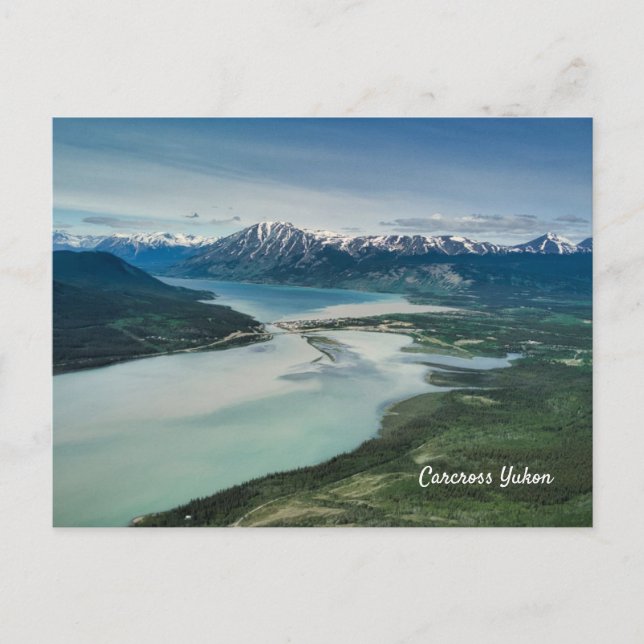 Tarjeta postal de Carcross Yukon Canadá (Anverso)