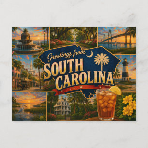Tarjeta postal de Carolina del Sur