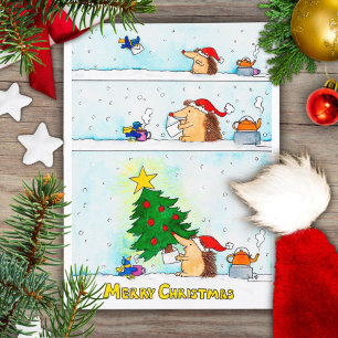 Tarjeta postal de carta de Navidad de Nicole Janes