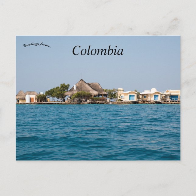Tarjeta Postal de Cartagena Colombia (Anverso)