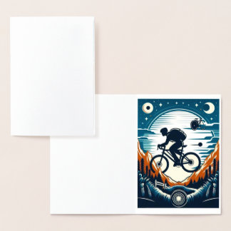 Tarjeta postal de cartel de bicicleta