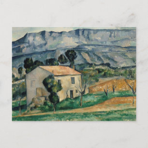 Tarjeta postal de Casa en Provenza de Paul Cezanne