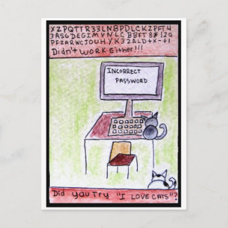 Tarjeta postal de Cat Hackers