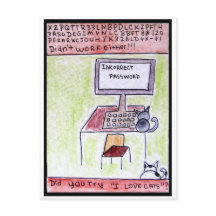 Tarjeta postal de Cat Hackers