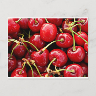 Tarjeta postal de cerezas