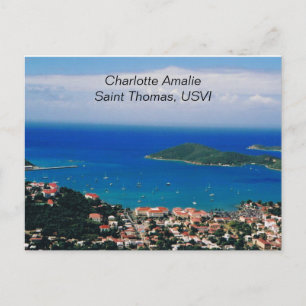Tarjeta postal de Charlotte Amalie, Saint Thomas, 