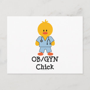 Tarjeta postal de chica OB/GYN