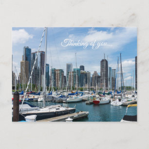 Tarjeta postal de Chicago Harbor Thinking Of You P