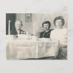 tarjeta postal de chicas de cumpleaños
