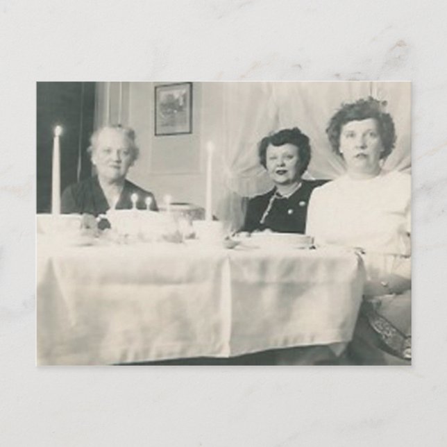 tarjeta postal de chicas de cumpleaños (Anverso)