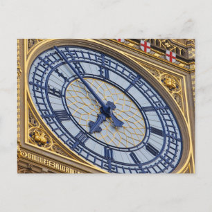 Tarjeta postal de cierre de reloj de Londres