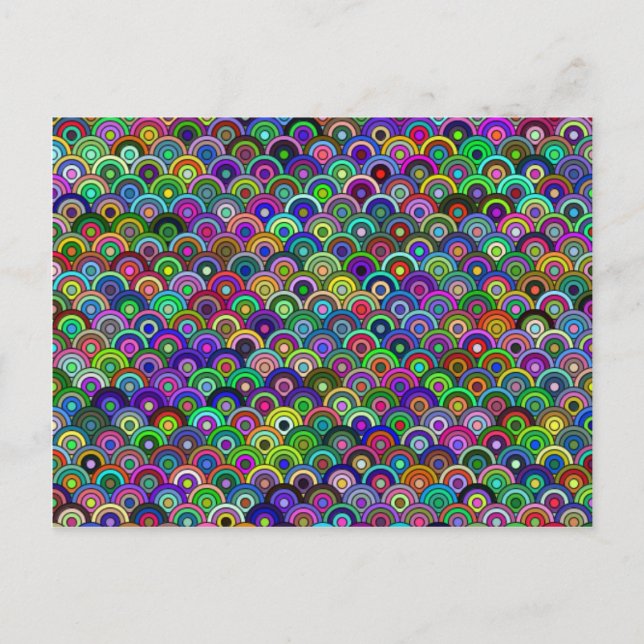 Tarjeta postal de círculos apilados (Anverso)