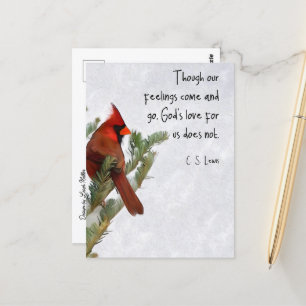 Tarjeta postal de cita de C.S. Lewis