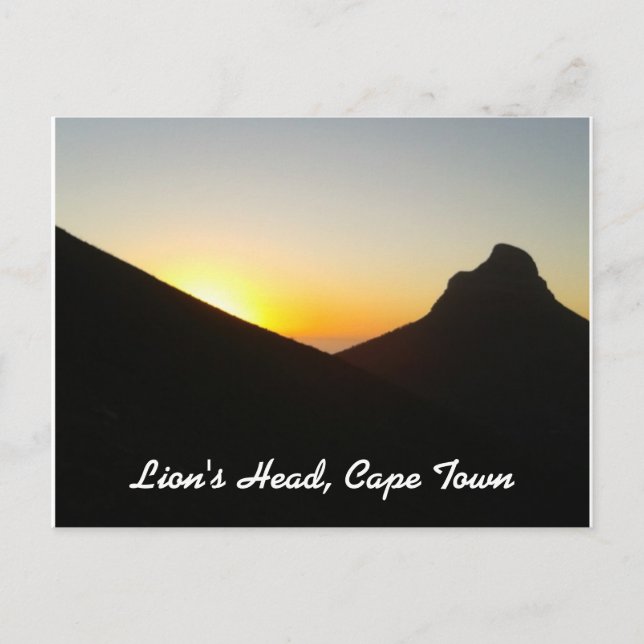 Tarjeta postal de Ciudad del Cabo (Anverso)