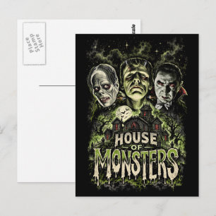 Tarjeta Postal de Clásicos de Terror de la Casa de