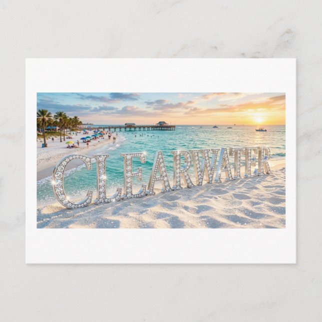 Tarjeta postal de Clearwater Beach (Anverso)