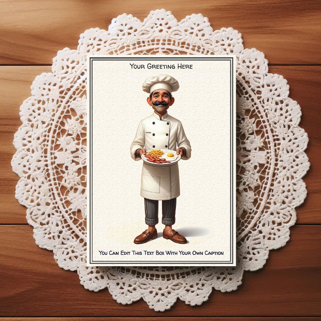 Tarjeta postal de cocina / chef personalizable par (Subido por el creador)