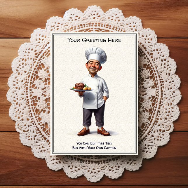 Tarjeta postal de cocina / chef personalizable par (Subido por el creador)