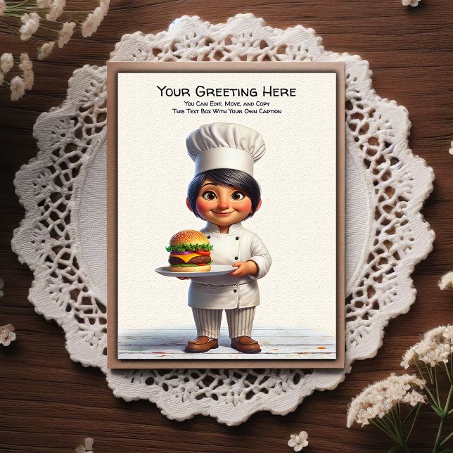 Tarjeta postal de cocina / chef personalizable par (Subido por el creador)