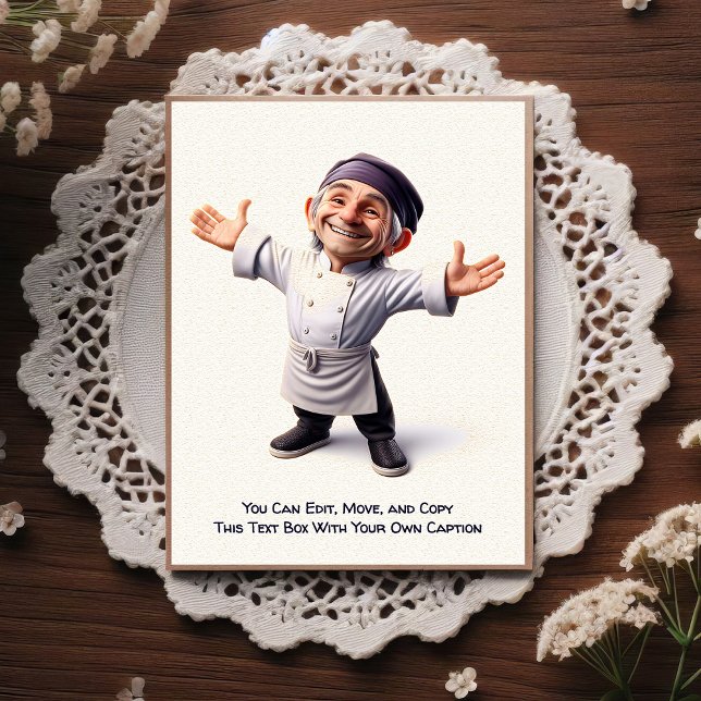 Tarjeta postal de cocina / chef personalizable par (Subido por el creador)
