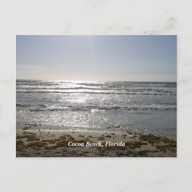 Tarjeta postal de Cocoa Beach, Florida (Anverso)