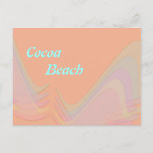 Tarjeta postal de Cocoa Beach Florida Pastel Wings