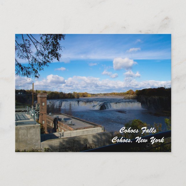 Tarjeta postal de Cohoes Falls Personalizable (Anverso)