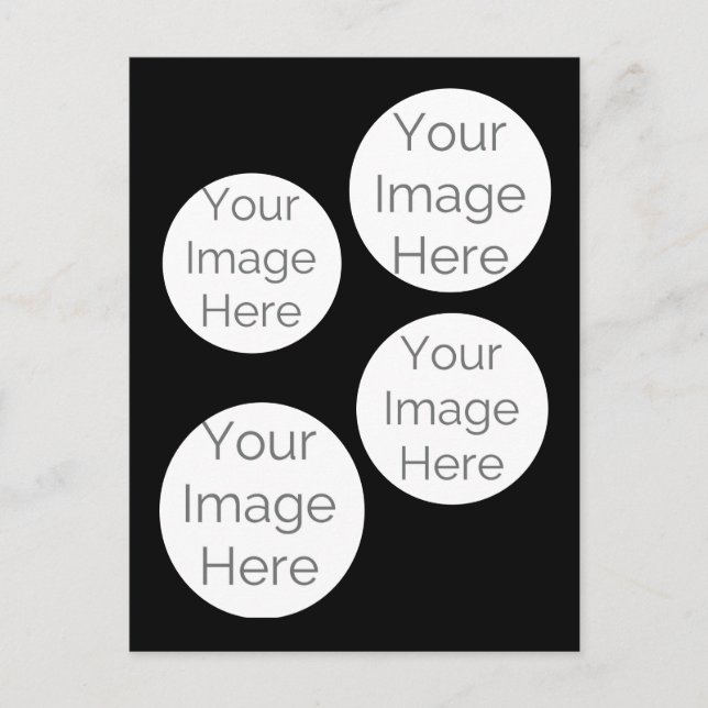 Tarjeta postal de colaje de fotos personalizadas – (Anverso)