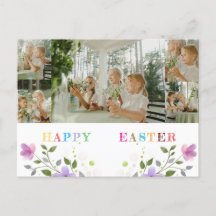 Tarjeta postal de colaje de fotos personalizadas d
