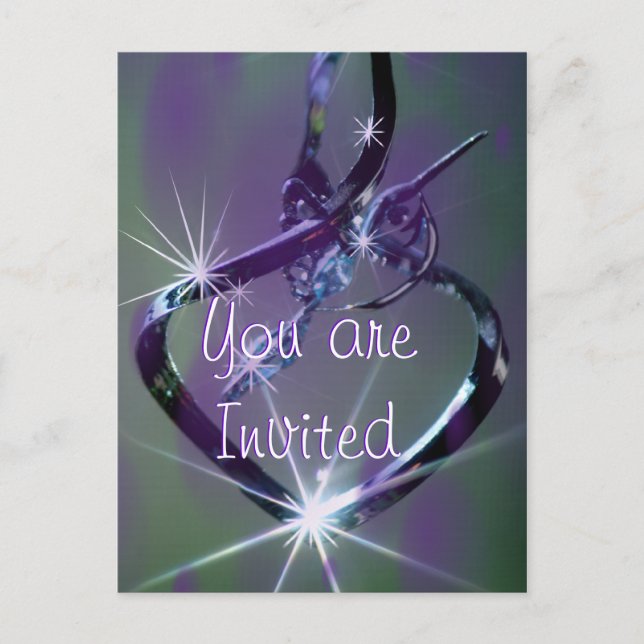 Tarjeta postal de colibrí lavanda y azul - cualqui (Anverso)