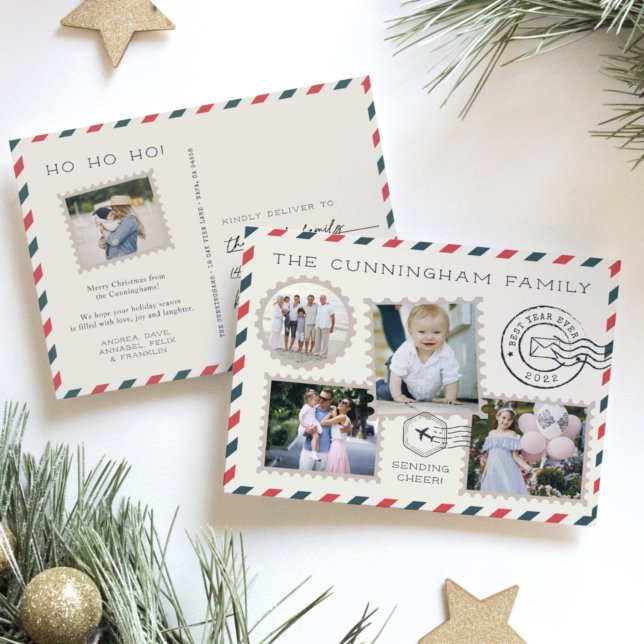 Tarjeta postal de Collage de fotos de vacaciones d (Subido por el creador)