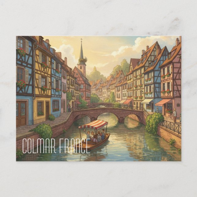 Tarjeta postal de Colmar Francia (Anverso)