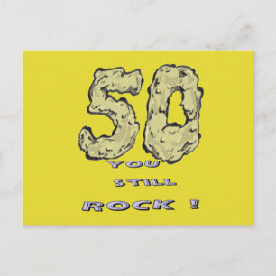 Tarjeta postal de color BG personalizada del 50 an