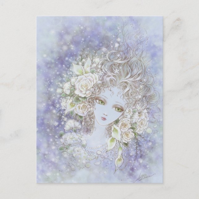 Tarjeta postal de color blanco (Anverso)