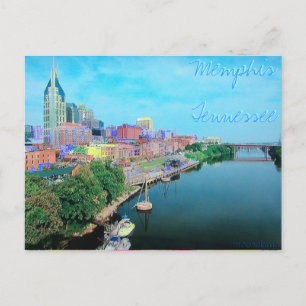 Tarjeta postal de color Memphis Tennessee