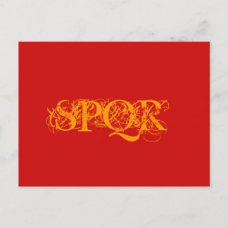 "Tarjeta postal de color tradicional SPQR"