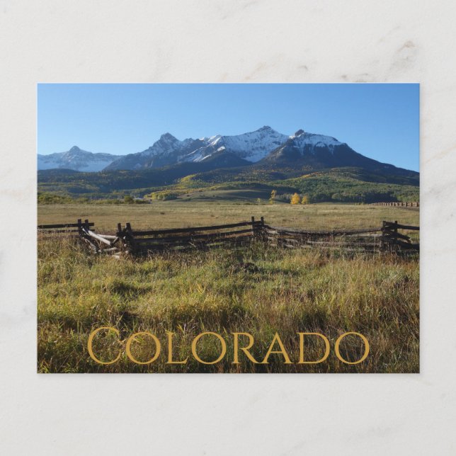Tarjeta Postal de Colorado (Anverso)