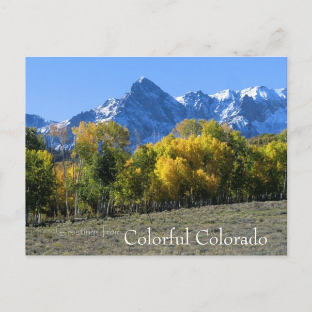 Tarjeta postal de Colorado (Anverso)