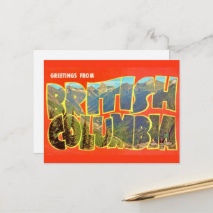Tarjeta postal de Columbia Británica