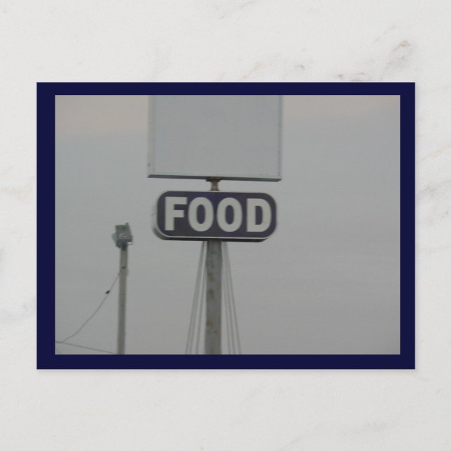 Tarjeta postal de comida (Anverso)