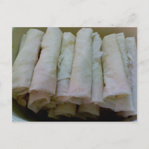 Tarjeta postal de comida filipina Lumpia