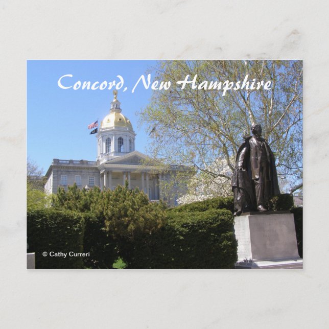 Tarjeta postal de Concord, New Hampshire (Anverso)