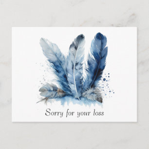 Tarjeta postal de condolencias personalizada Delft