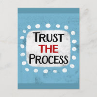 Tarjeta postal de Confía en el Proceso