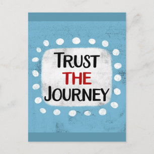 Tarjeta postal de Confía en el viaje