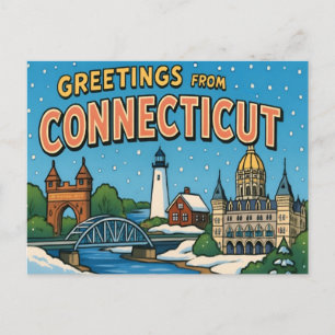 Tarjeta postal de CONNECTICUT